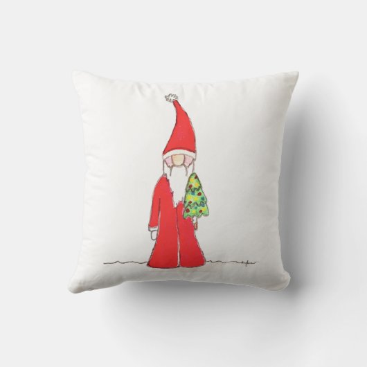 Elf with Tree Kussen (Achterkant)