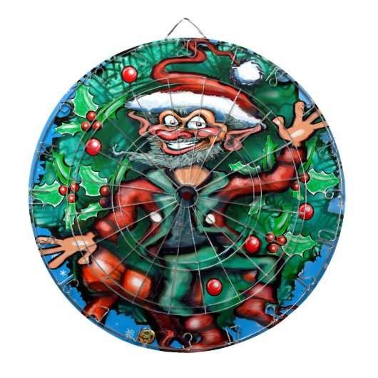 Elf Wreath Dartbord (Voorkant)