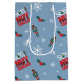 Elf "Zoon van een notenkraker" Winterpatroon Medium Cadeauzakje (Achterkant)