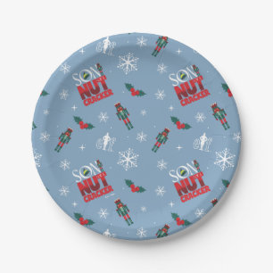 Elf "Zoon van een notenkraker" Winterpatroon Papieren Bordje