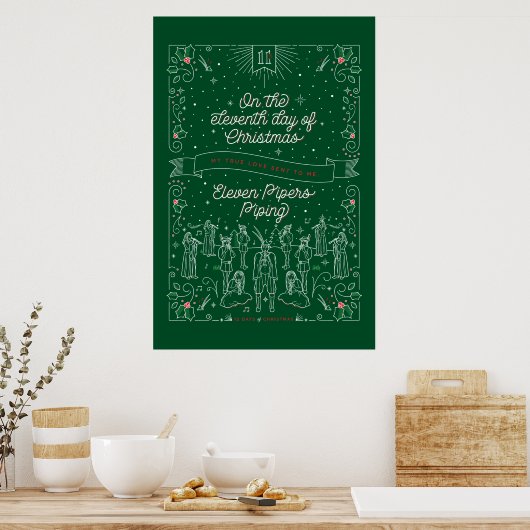 elfde kerstdag Poster 24x36 (Keuken)