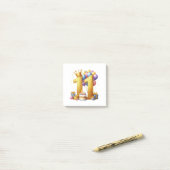 Elfde verjaardag goud post-it® notes (Op bureau)