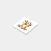Elfde verjaardag goud post-it® notes (Schuin)