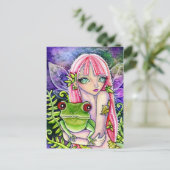 Elfe de grenouille verte - Carte postale (Debout devant)
