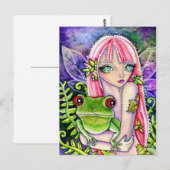 Elfe de grenouille verte - Carte postale (Devant / Derrière)