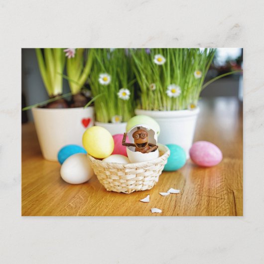 Elfe de maïs avec oeufs de Pâques Carte postale de (Devant)