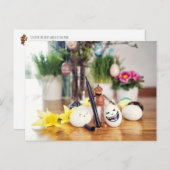 Elfe de maïs peinture oeufs de Pâques Carte postal (Devant / Derrière)