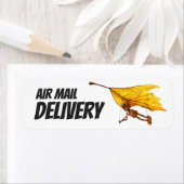 Elfe de maïs volant sur la feuille - étiquette pri (En situation)