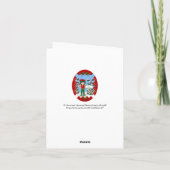 Elfe de Noël avec carte Sucre de canne (Dos)