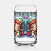 Elfe de Noël couché avec Calico Kitten (Droite)