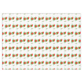 Elfe de Noël et Sucre de canne sur nappes blanches (Devant (Horizontal))