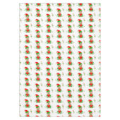 Elfe de Noël et Sucre de canne sur nappes blanches (Devant)