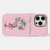 Elfe de Noël rose et Turquoise (Verso Horizontal)