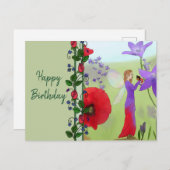 Elfe im Blumenbeet Briefkaart (Voorkant / Achterkant)