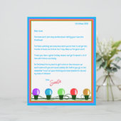 Elfen & Santa Letter Papieren Blad (Staand voorkant)