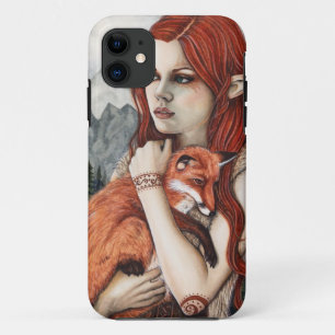 Elfen Vos Natuur Fantasy Kunst Telefoonhoes iPhone 11 Hoesje
