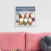Elfen Winter Stroll Uitgestrekte Canvas Print (Insitu (Woonkamer))