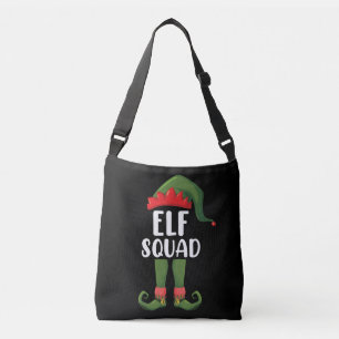 Elfenteam Grappige Familie Kerst Matching Crossbody Tas