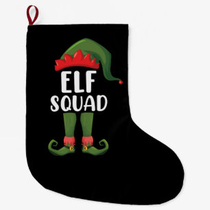Elfenteam Grappige Familie Kerst Matching  Grote Kerstsok