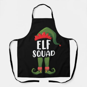 Elfenteam Grappige Familie Kerst Matching  Schort