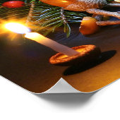 Elfes de maïs avec arbre de Noël - affiche de Noël (Coin)