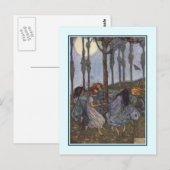 "Elfin Dance" Briefkaart (Voorkant / Achterkant)