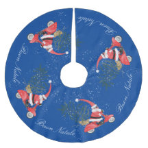 Elfin Santa Claus op zijn scooter