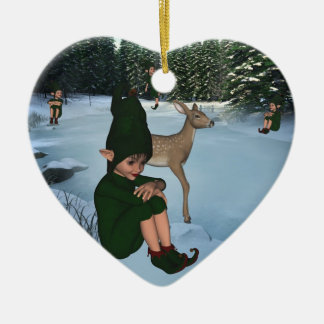 ElfMagic Kerstsneeuw Elf Chris Miss Ornament