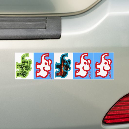 Elfont Bumpersticker (Op auto)