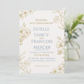 Elgant customizable wedding invitation (Debout devant)