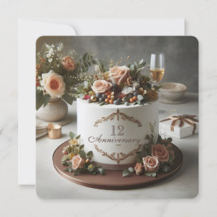 ELGANT GEDEMPTE BLOEMIGE JUBILEA CAKE