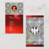 ELGF, MONOGRAM, Rood ruby Visitekaartje (Voorkant / Achterkant)