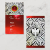 ELGF, rode ruby Visitekaartje (Voorkant / Achterkant)