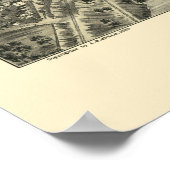 Elgin, IL Panorama Map - 1880 Poster (Hoek)