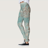 Elgin Illinois 1870 Plat Map Fox Downtown Leggings (Links)