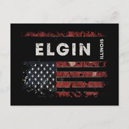 Elgin Illinois Briefkaart (Voorkant)