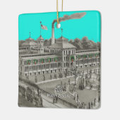 Elgin Watch Factory Elgin Illinois 1871 Keramisch Ornament (Links)