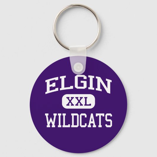 Elgin - Wildcats - Elgin High School - Elgin Texas Sleutelhanger (Voorkant)
