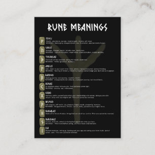 Elhaz Rune Symbol Betekenis Kaarten Visitekaartje