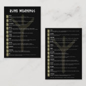 Elhaz Rune Symbol Betekenis Kaarten Visitekaartje (Voorkant / Achterkant)