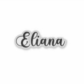Eliana Naam - Handgeschreven kalligrafie Sticker (Voorkant)