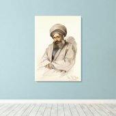 Elias - Jacobite Priest van Mesopotamia Canvas Afdruk (Insitu (Houten vloer))