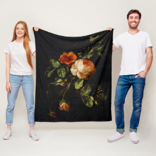 Elias van den Broeck, stil leven met Rozen Fleece Deken