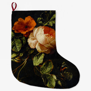 Elias van den Broeck, stil leven met Rozen Grote Kerstsok