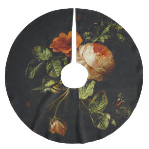 Elias van den Broeck, stil leven met Rozen Kerstboom Rok