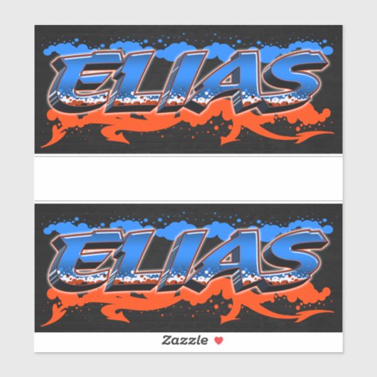 Elias Vorname Name Graffiti Aufkleber Sticker (Vel)