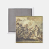 Eliezer en Rebecca bij The Well Magneet (Voorkant / Achterkant)