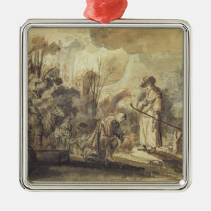 Eliezer en Rebecca bij The Well Metalen Ornament