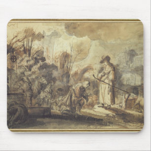 Eliezer en Rebecca bij The Well Muismat