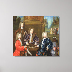 Elihu Yale (1648-1721), tweede hertog van Devonshi Canvas Afdruk